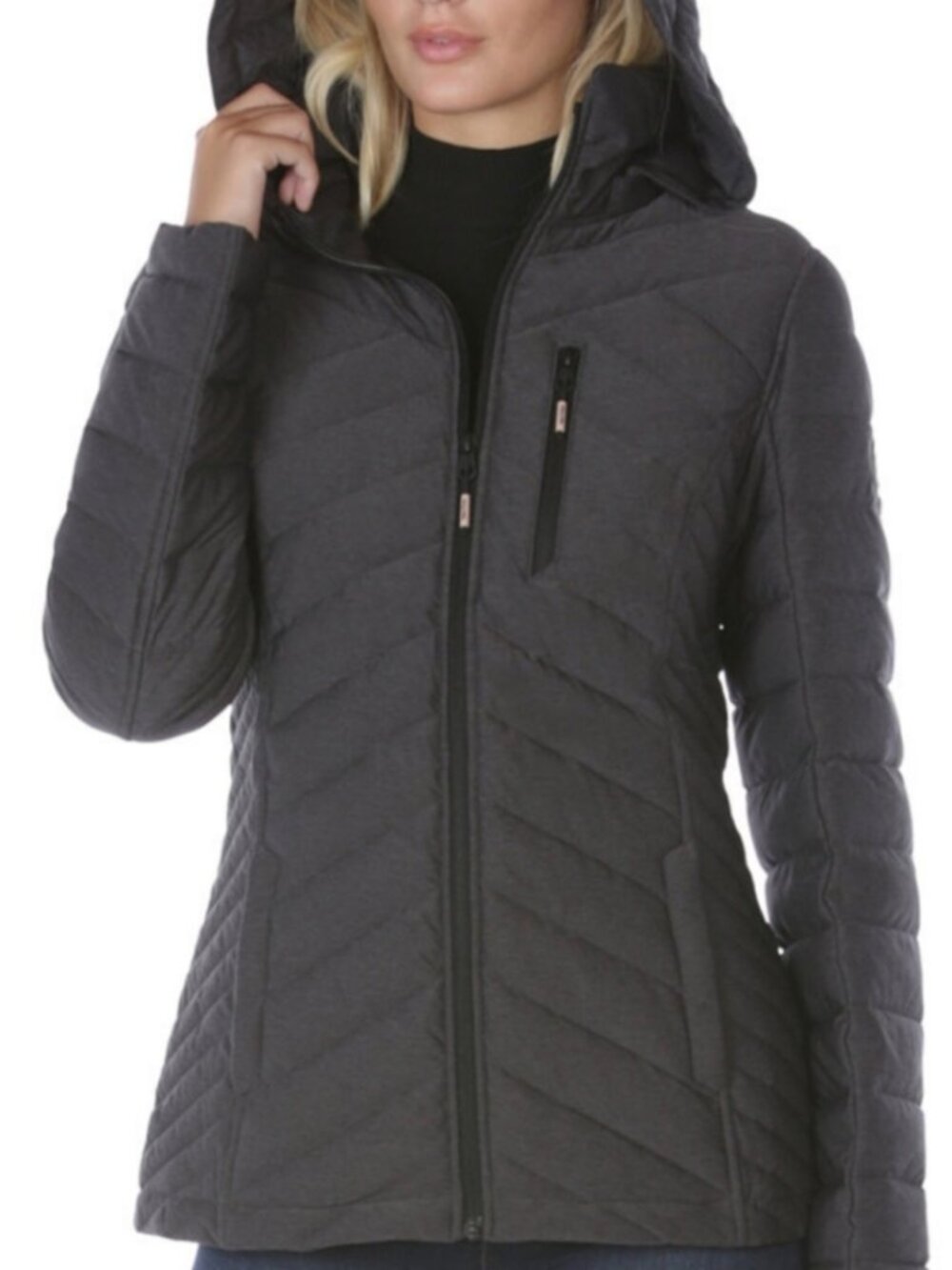Nautica Packable Puffer Coat - Small - Charcoal
